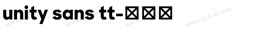 unity sans tt字体转换